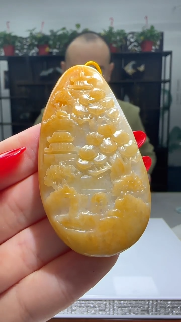 【闪购商品】翡翠颈饰未镶嵌天然翡翠A货吊坠