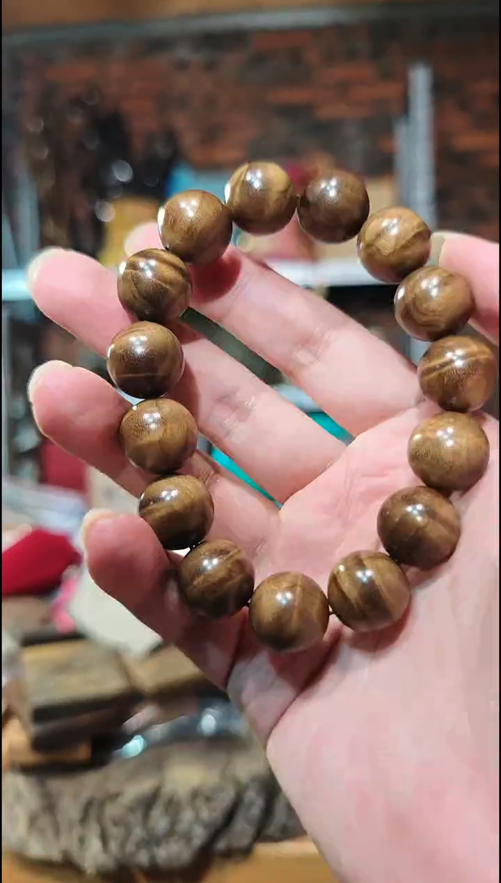 金丝楠1.5阴沉黄满花单圈