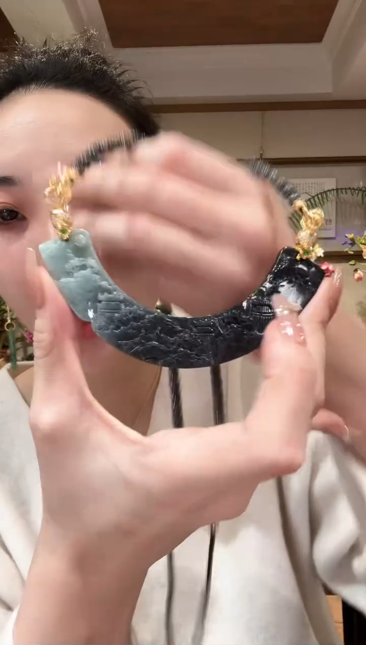 【闪购商品】翡翠颈饰未镶嵌国风