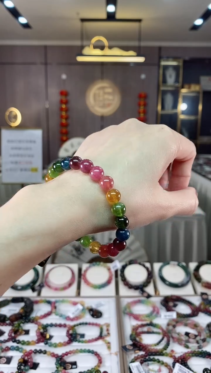 【闪购商品】碧玺单圈手串8mm+未镶嵌（多样性发一条）hon