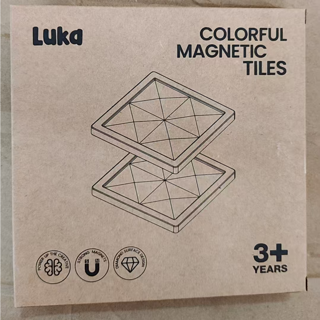 【抖音专属】卢卡Luka磁力片大正方形3片装 1片顶4片