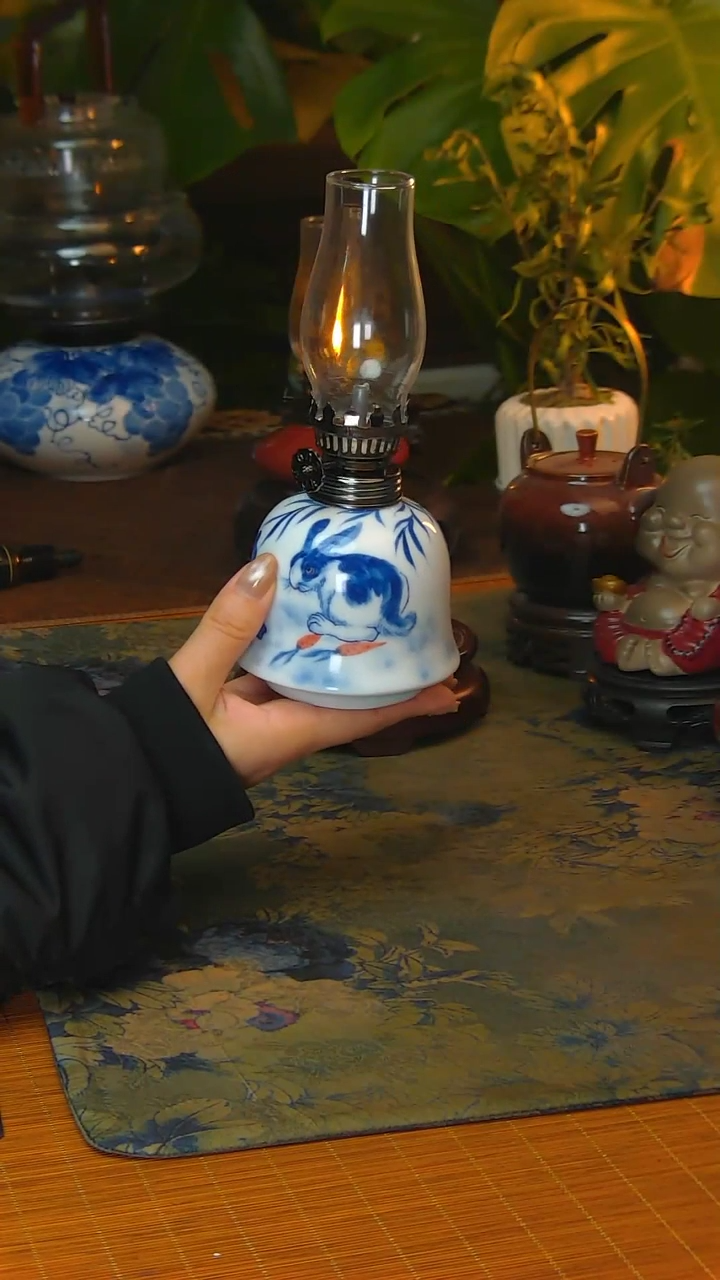 【闪购商品】景德镇陶瓷手工灯摆件