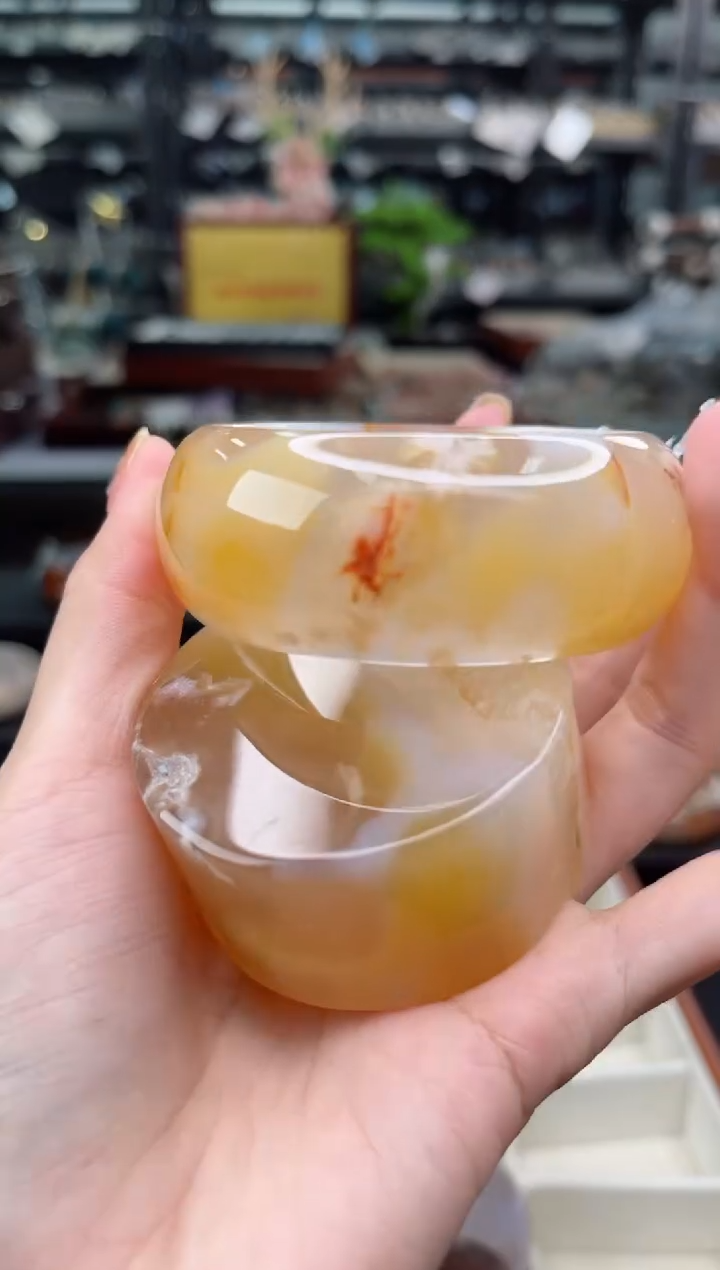 【闪购商品】石英质玉手镯未镶嵌57圈口（赠品镯心）6600108