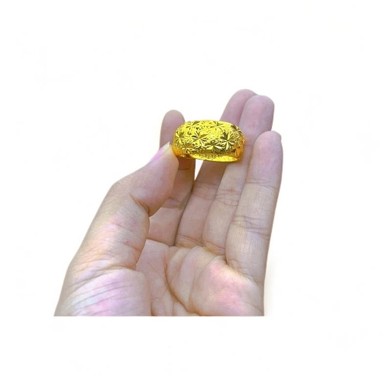 合金戒指 宽版实心满天星戒指活口