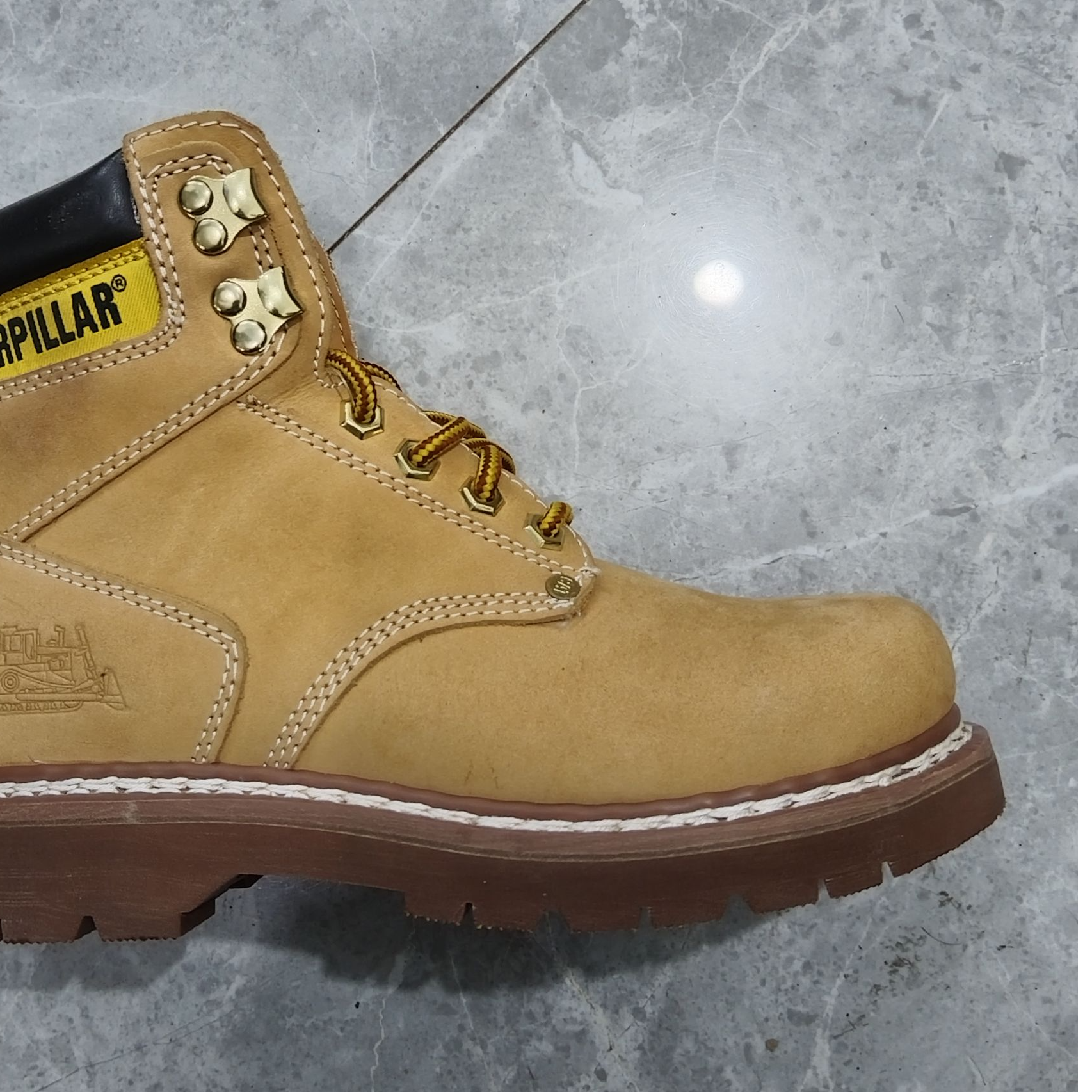 水晶底大黄靴工装靴马丁靴户外鞋休闲鞋女休闲男