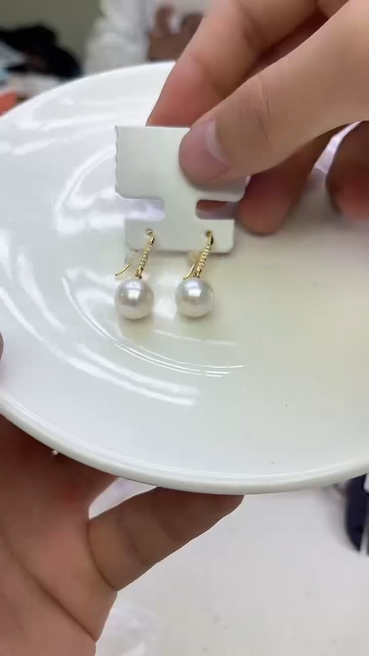 未镶嵌耳坠淡水珍珠白色系耳饰