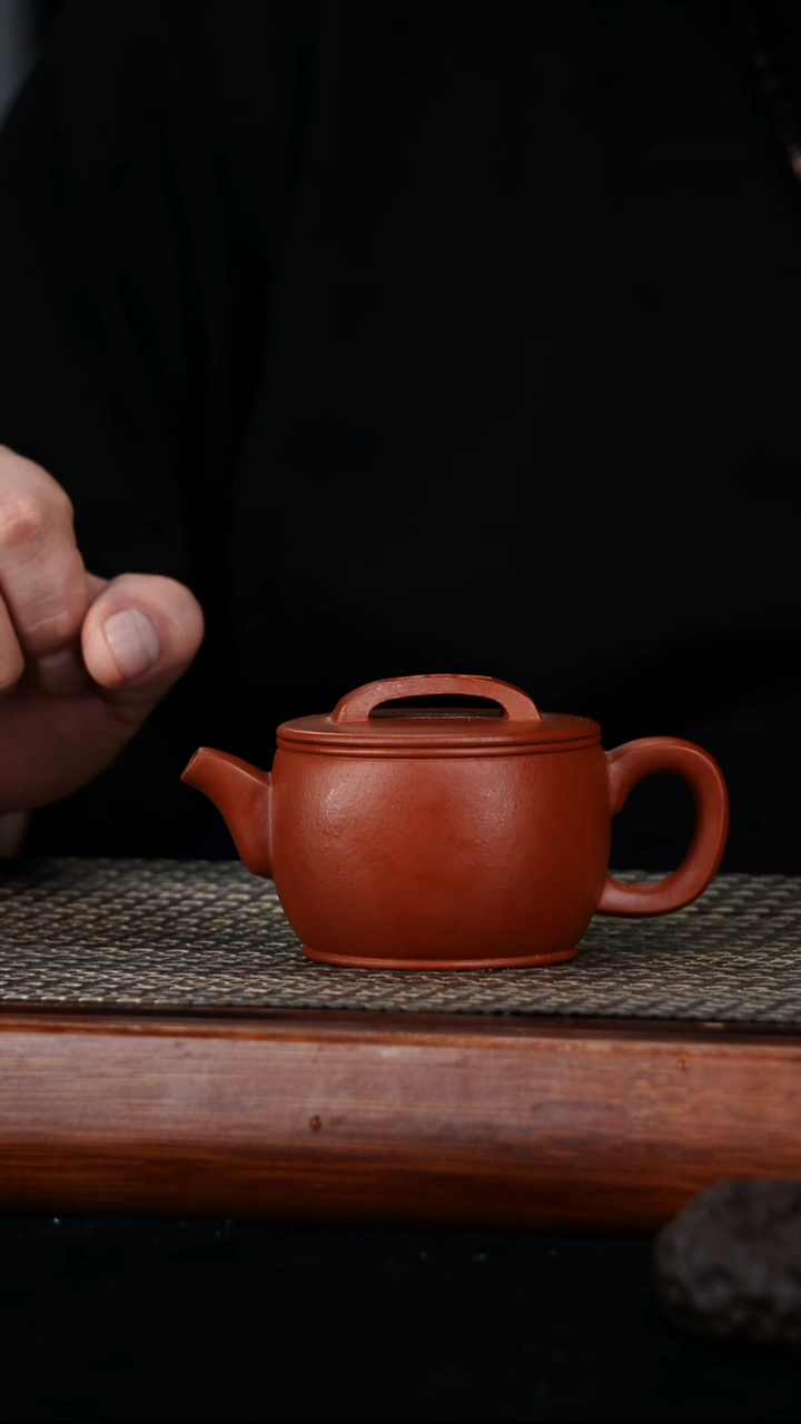茶壶紫砂原矿朱泥汉瓦160cc