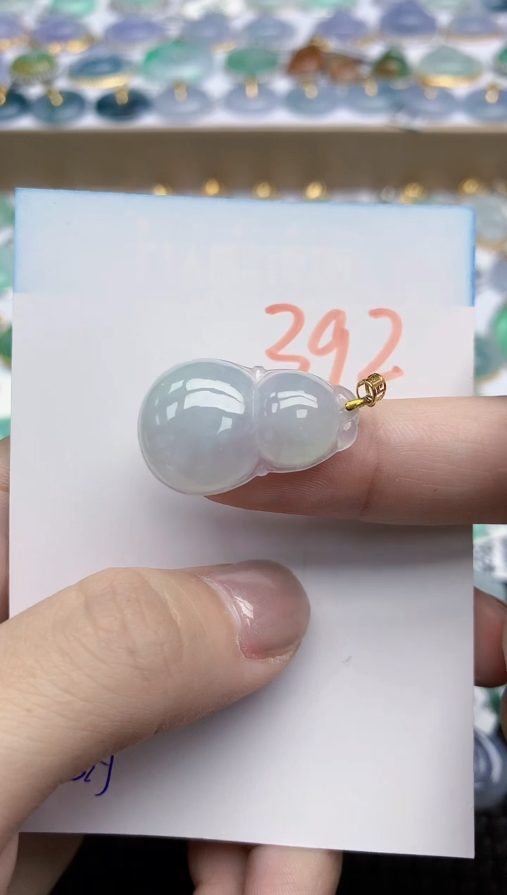 【闪购商品】翡翠颈饰18K金镶嵌天然翡翠A货