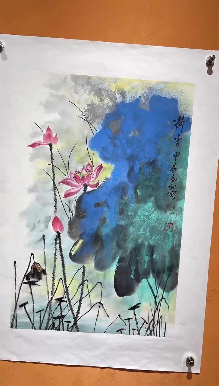 国画刘金玉教授亲笔手绘