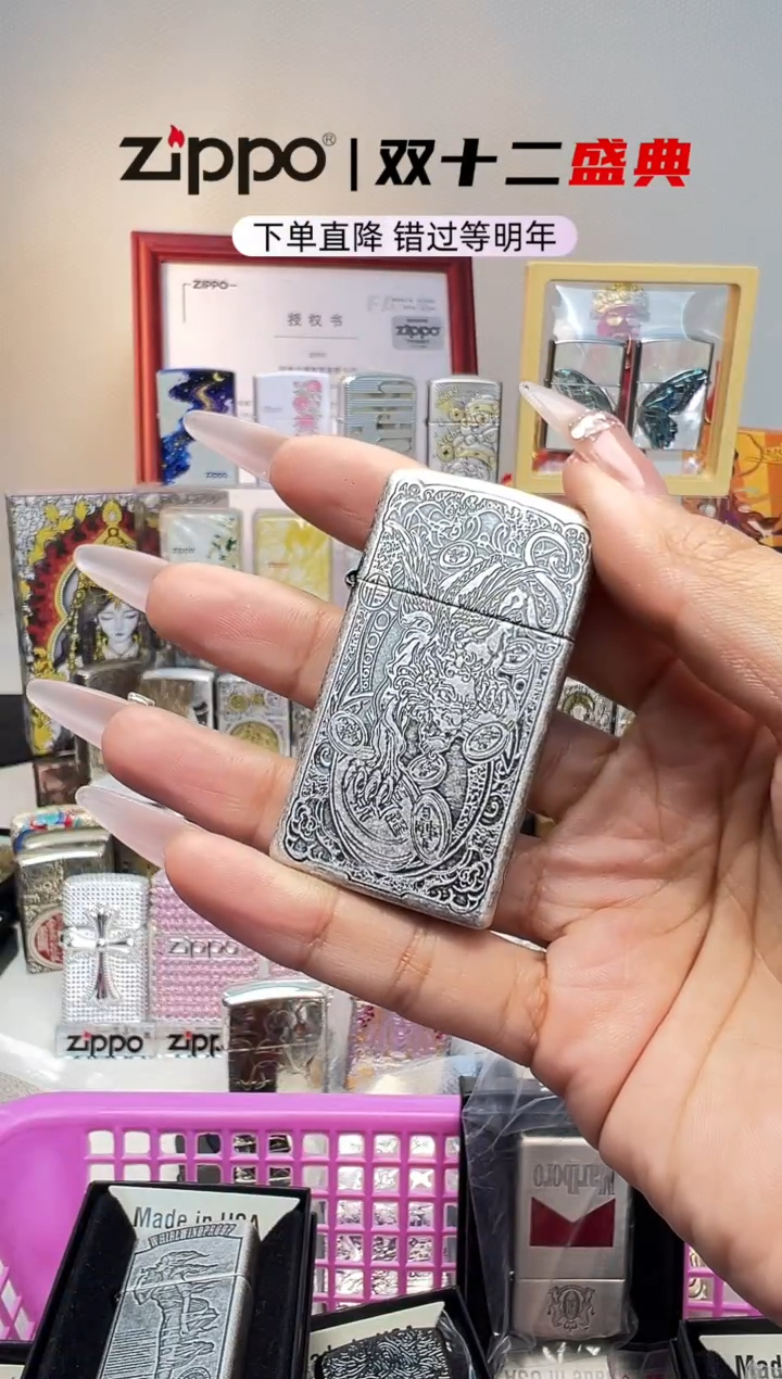 镜面古银纤巧貔貅  