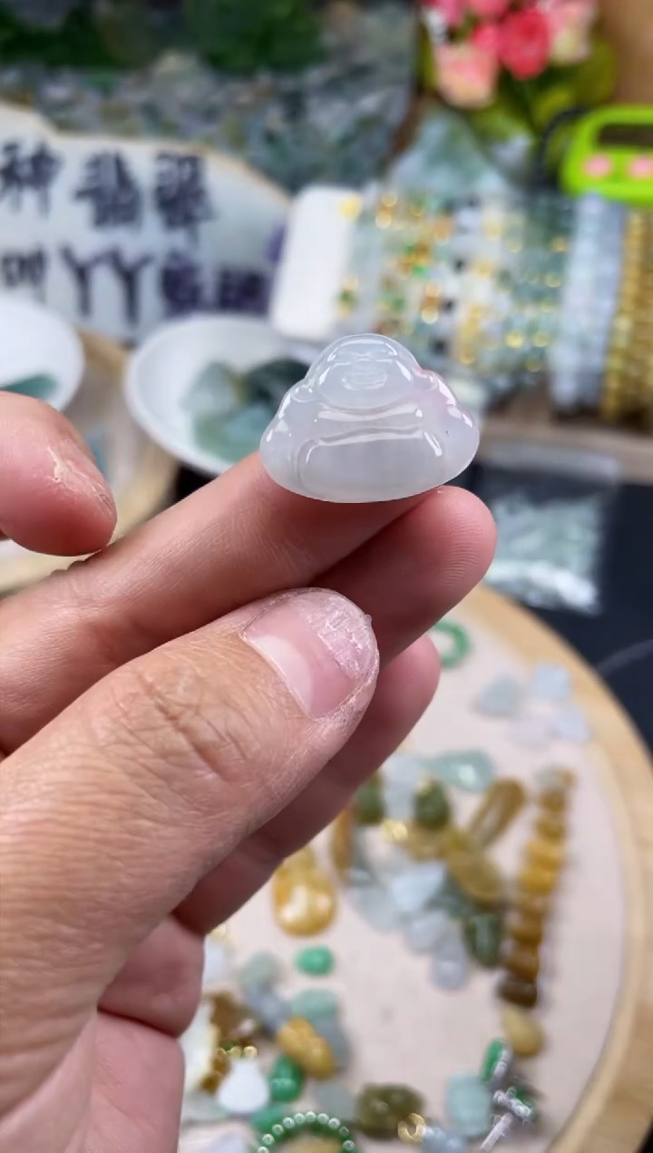 【闪购商品】翡翠颈饰未镶嵌缅甸天然翡翠佛公46