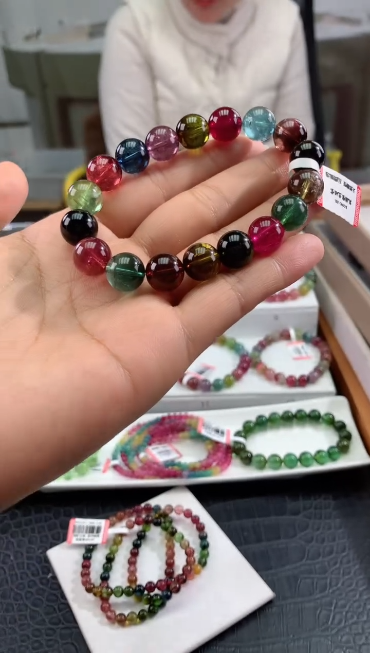 【闪购商品】碧玺手串未镶嵌多样性发一条