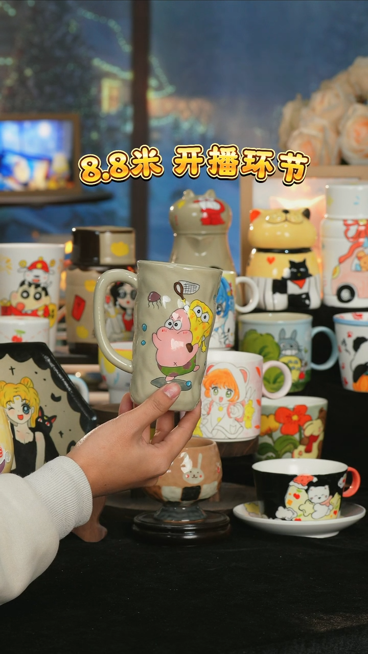 【闪购商品】小幸运纯手工手绘陶瓷