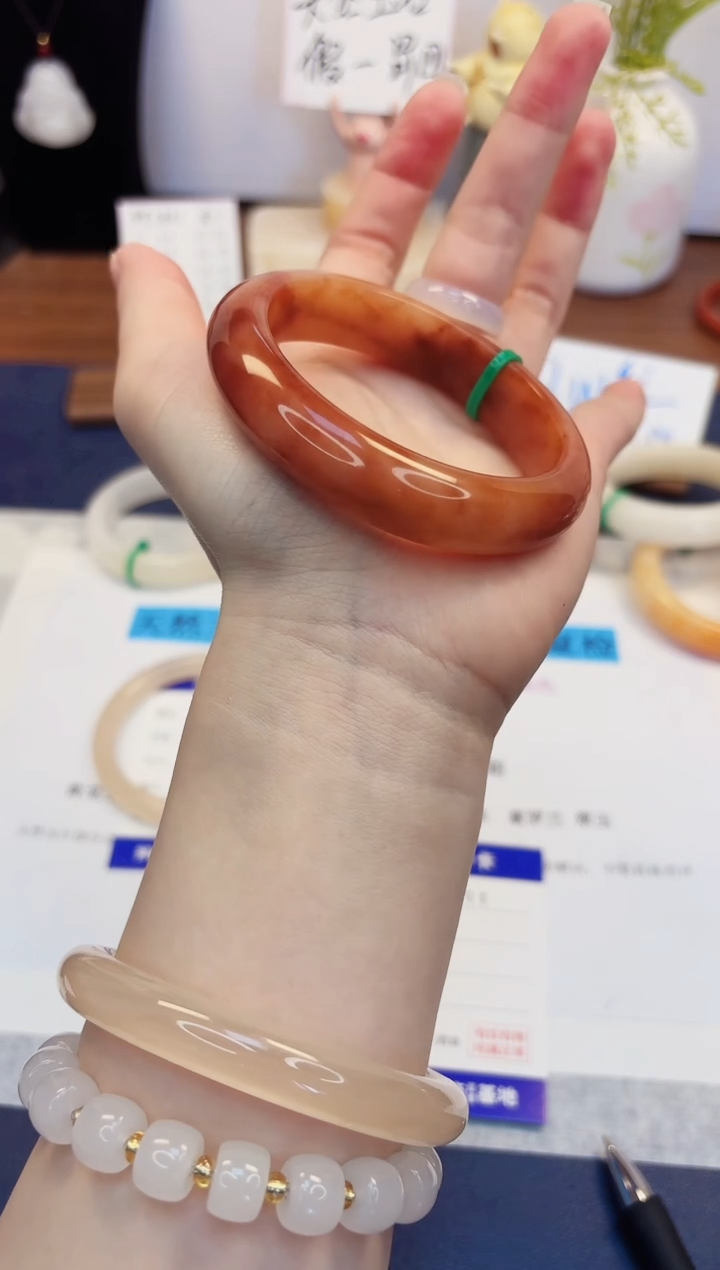 【闪购商品】石英质玉手镯未镶嵌211-财气镯-圈口56