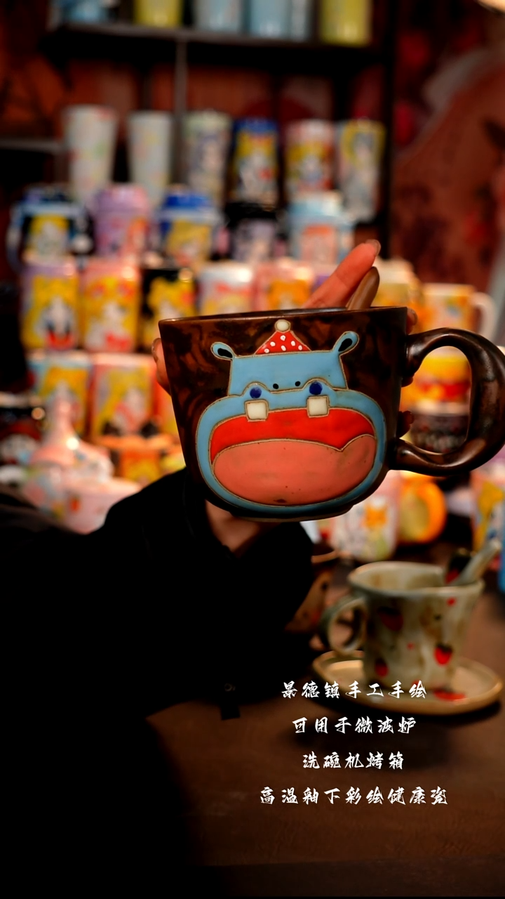 景德镇陶瓷手绘杯杯