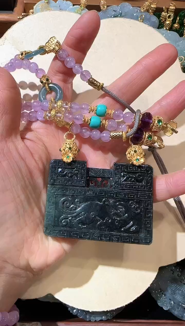 【闪购商品】翡翠颈饰未镶嵌国风