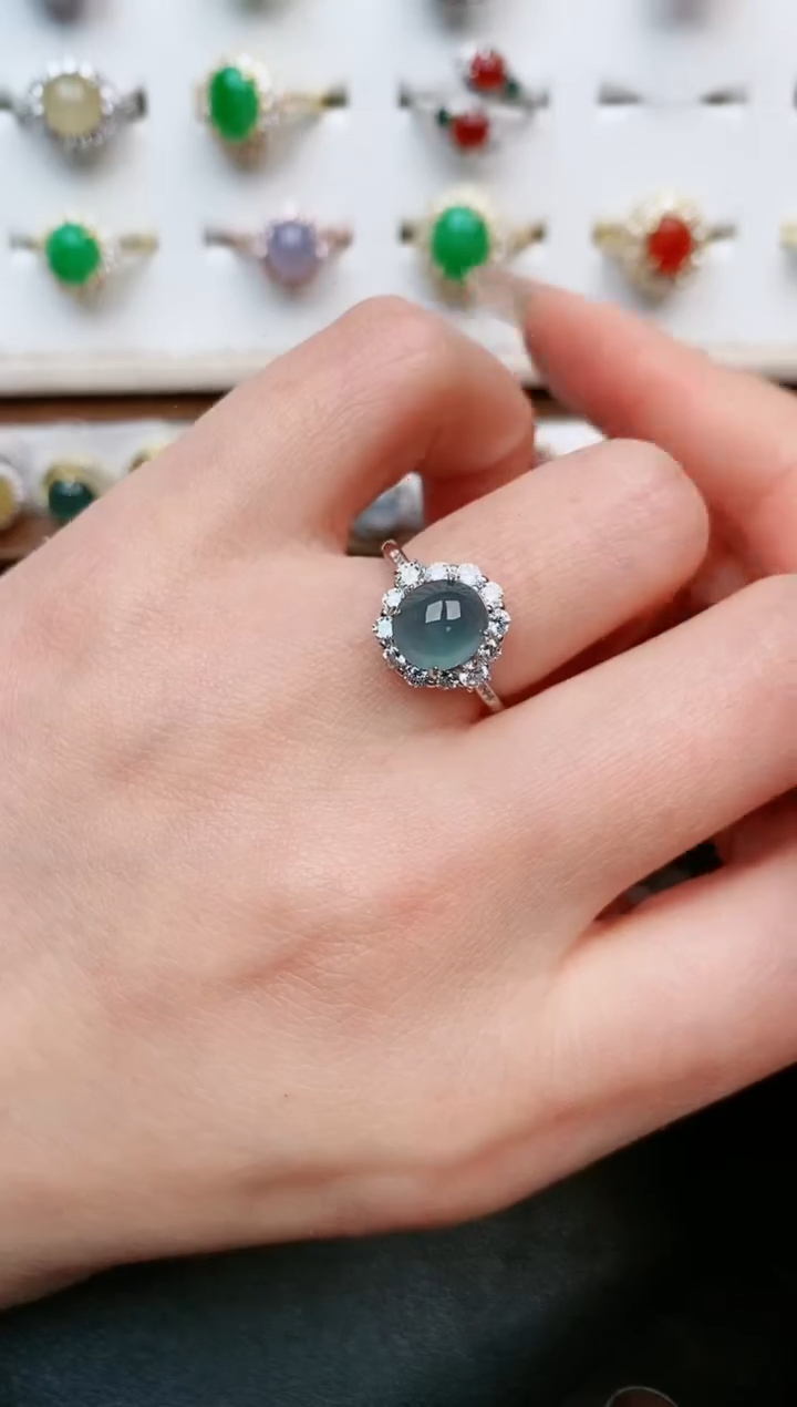 【闪购商品】翡翠戒指银S925镶嵌.....