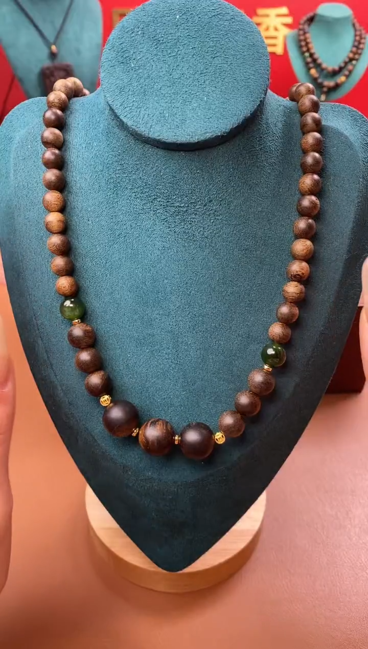 【闪购商品】沉香手串Y沉水芽庄黄棋楠瘤疤+芽庄白棋楠设计