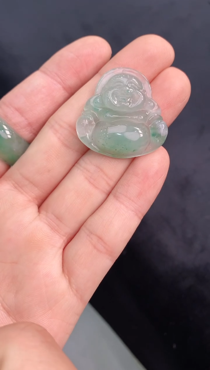 【闪购商品】石英质玉颈饰未镶嵌冰美人非洲翠036