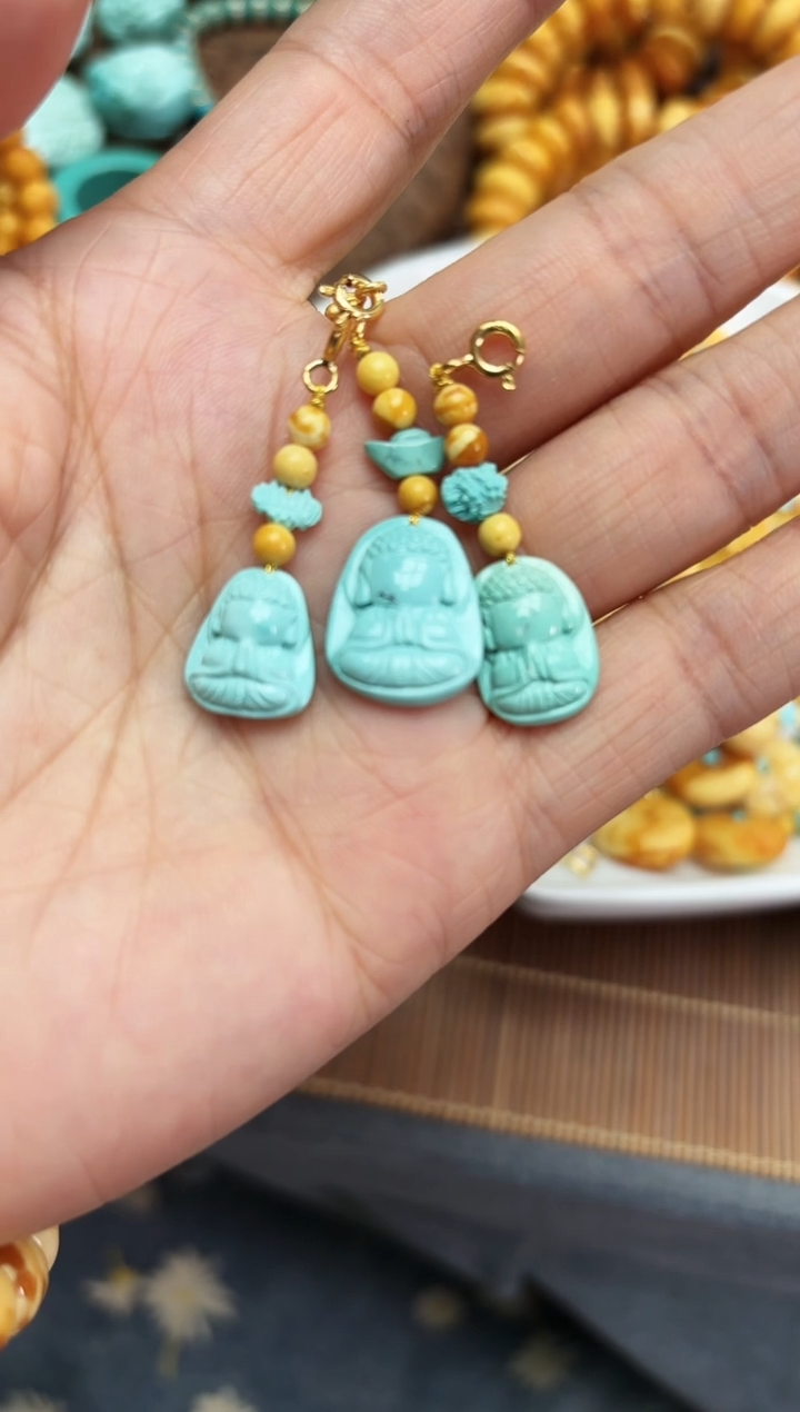 【闪购商品】绿松石滴溜未镶嵌滴溜多样发其一