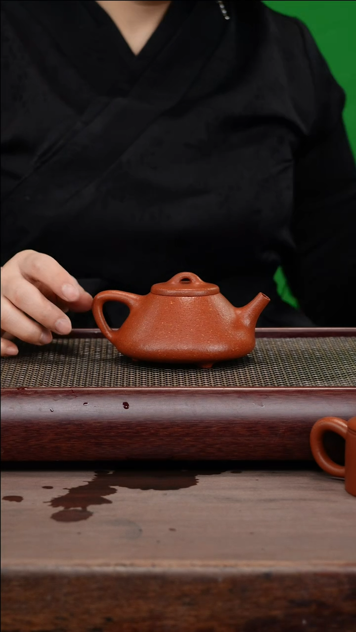 【闪购商品】紫砂茶壶原矿龙山粗砂降坡泥 子冶石瓢壶 全手工