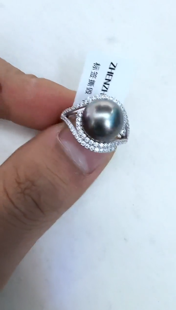 【闪购商品】海水珍珠戒指银S925镶嵌戒指