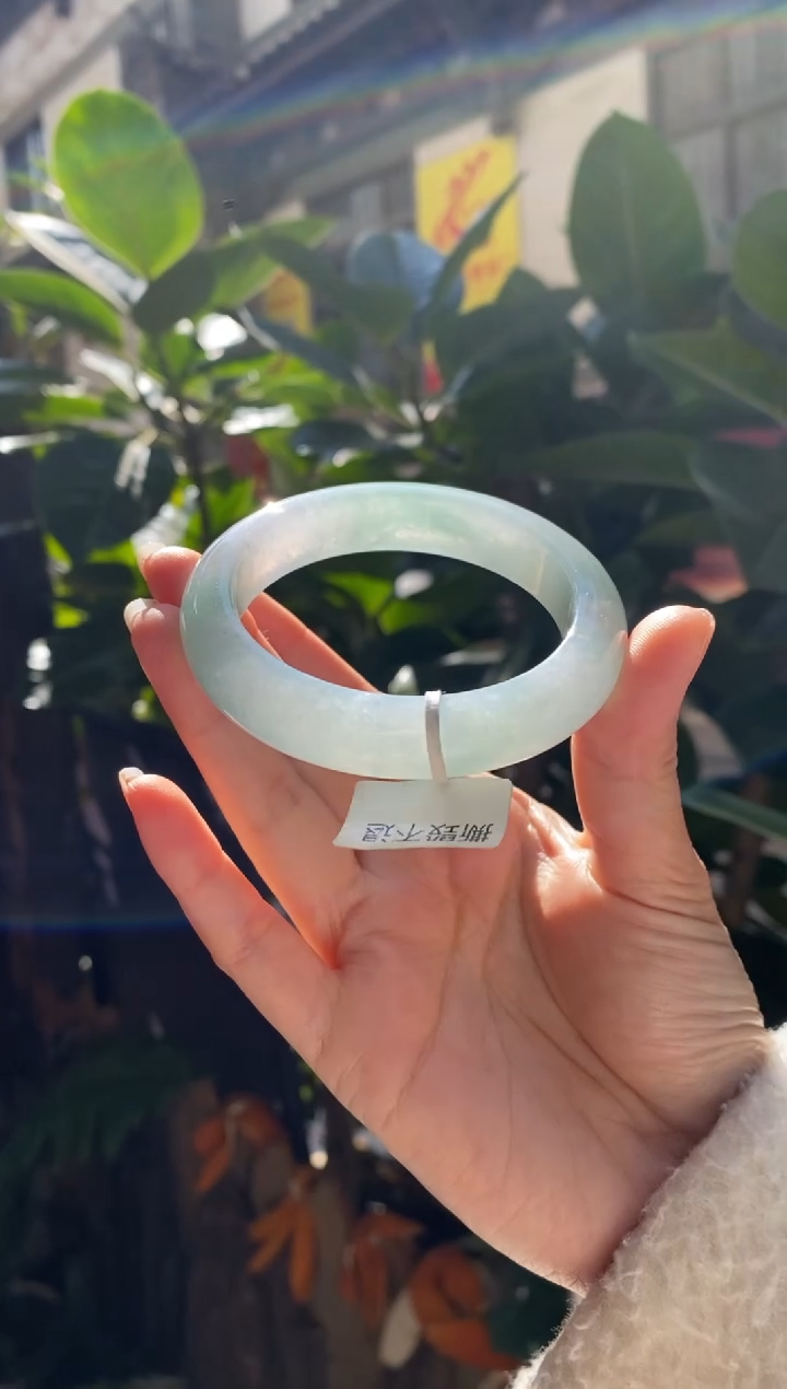 【闪购商品】翡翠手镯未镶嵌翡翠手镯55正圈
