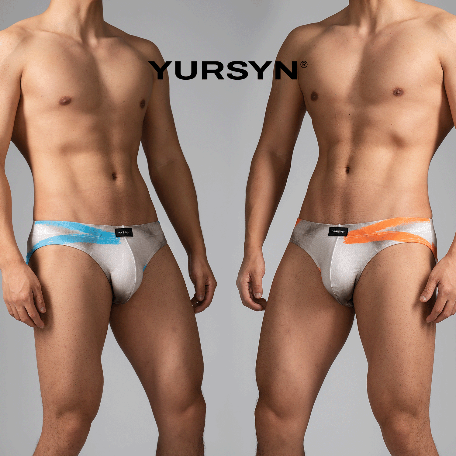 原生序列脏感彩迹系列印花中腰男士三角内裤