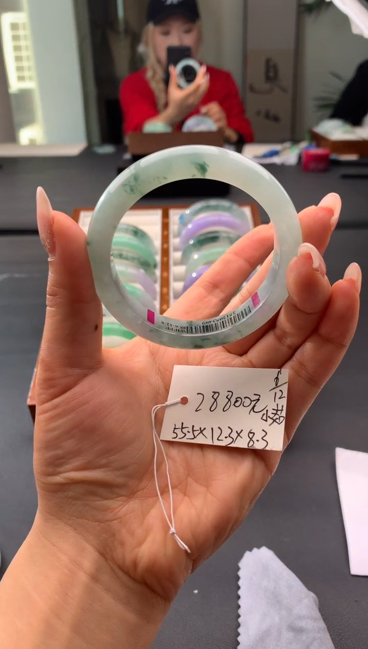 未镶嵌手镯翡翠翡翠手镯 下单联系小耳机#