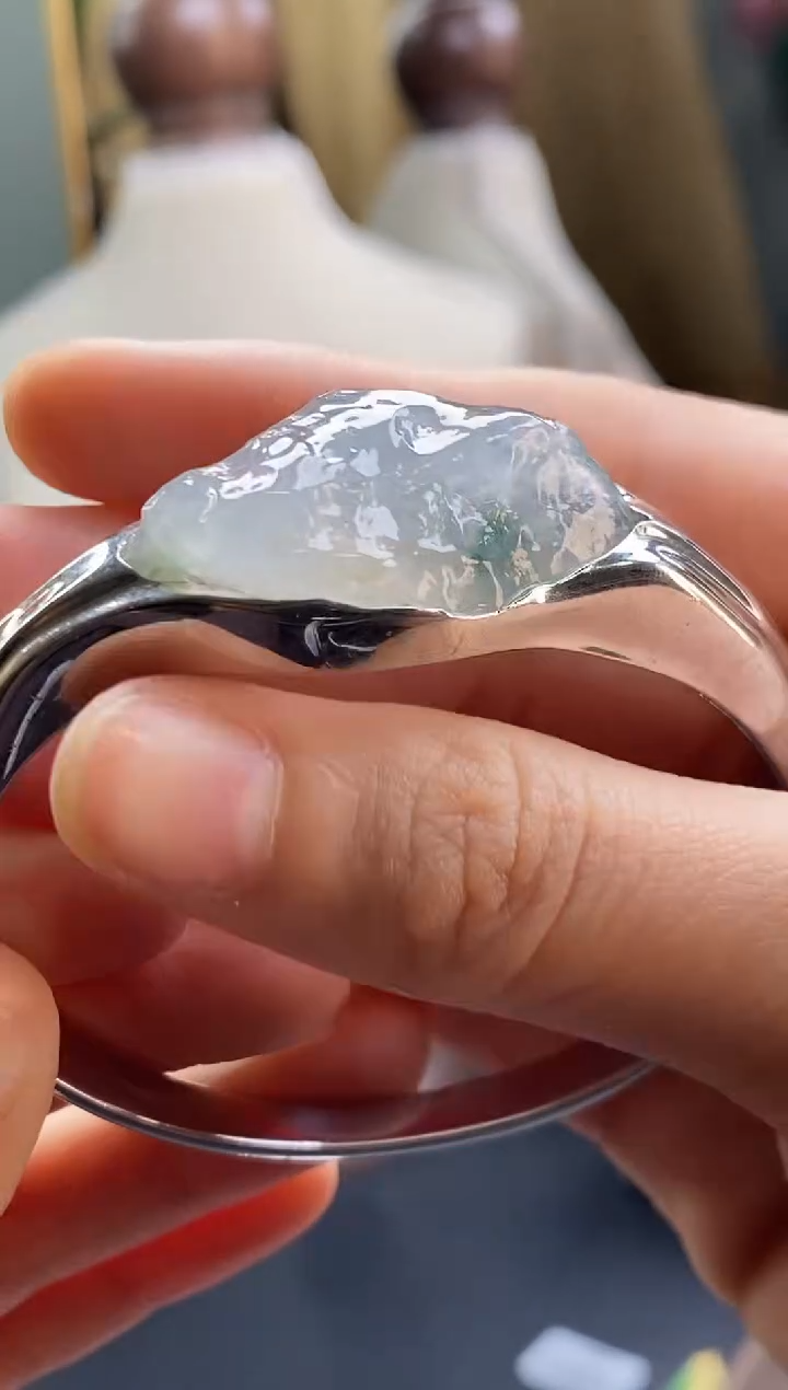 颈饰银S925镶嵌翡翠16414