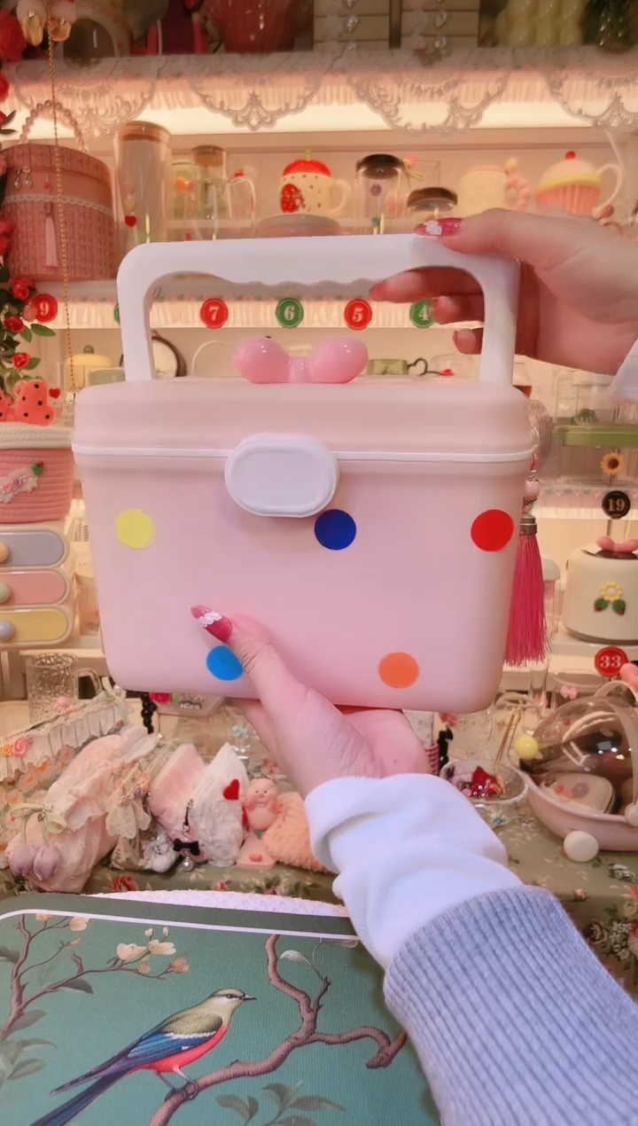 便携药箱粉色——手工制作品质好！