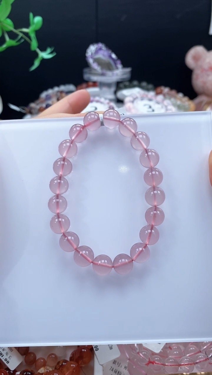 【闪购商品】水晶手串未镶嵌粉水晶