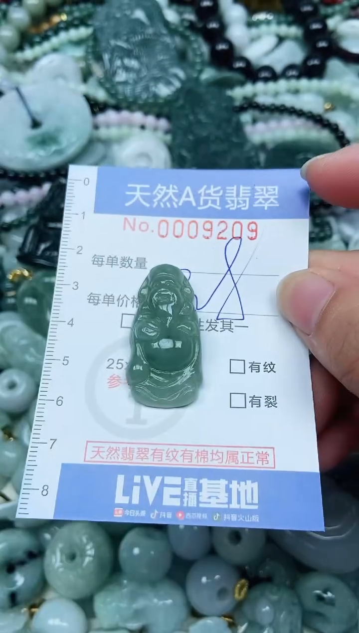 翡翠未镶嵌吊坠(不含链)翡翠