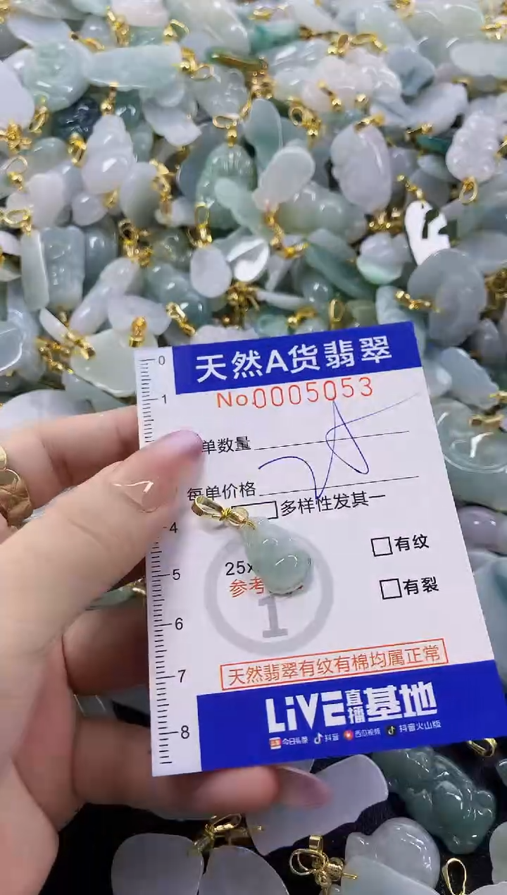 颈饰未镶嵌翡翠天然A货翡翠