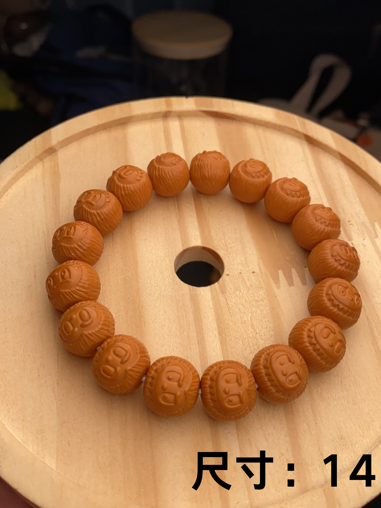 猴头核桃雕刻个性可爱拉布布全品无暇，尺寸14 文玩好物推荐