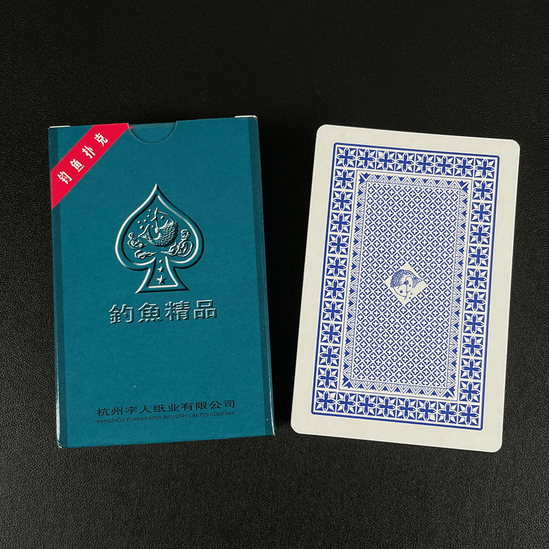 2025钓鱼魔术扑克牌加厚耐打背面花色辨认适合近景表演道具