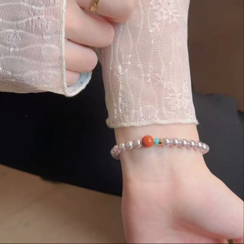 非金属仿珍珠手链 【珠事顺利】仿珍珠手链X47