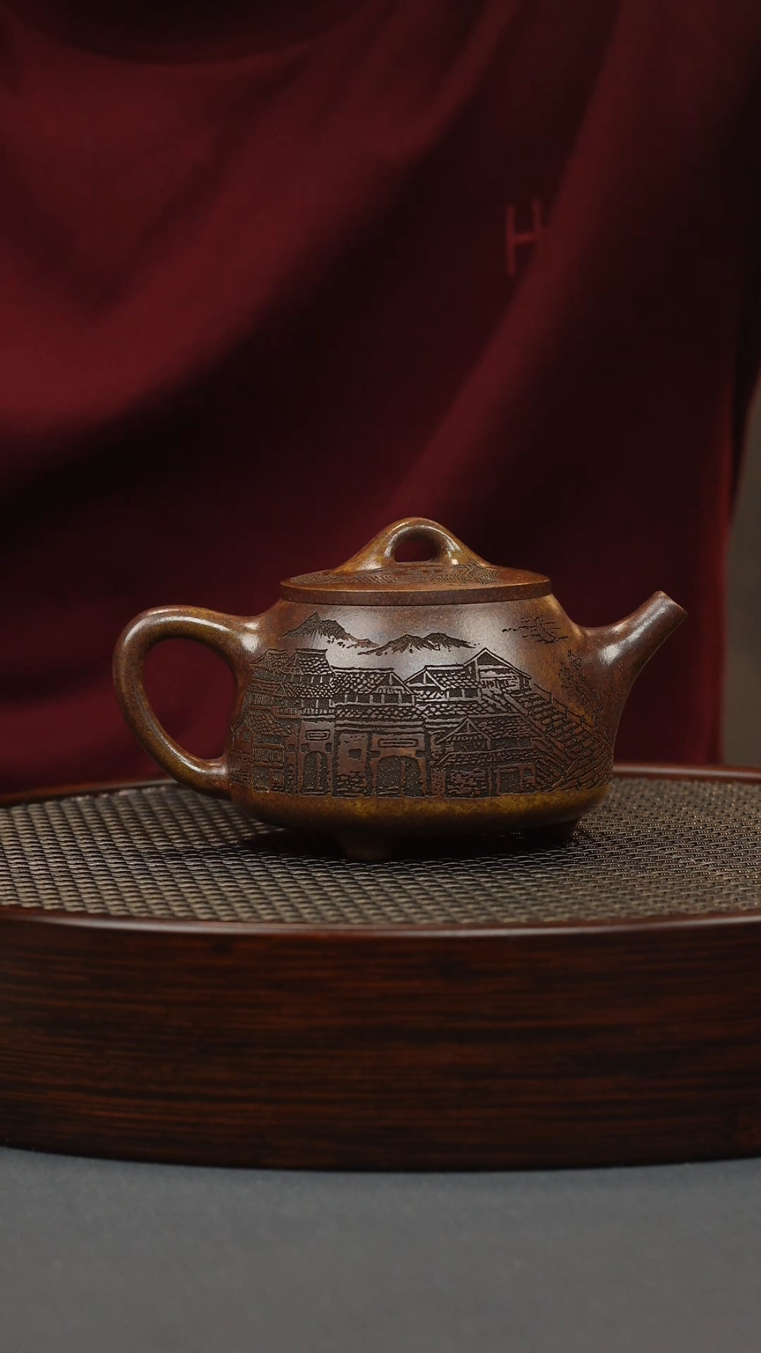 【闪购商品】紫砂茶壶龙骨金砂小高瓢