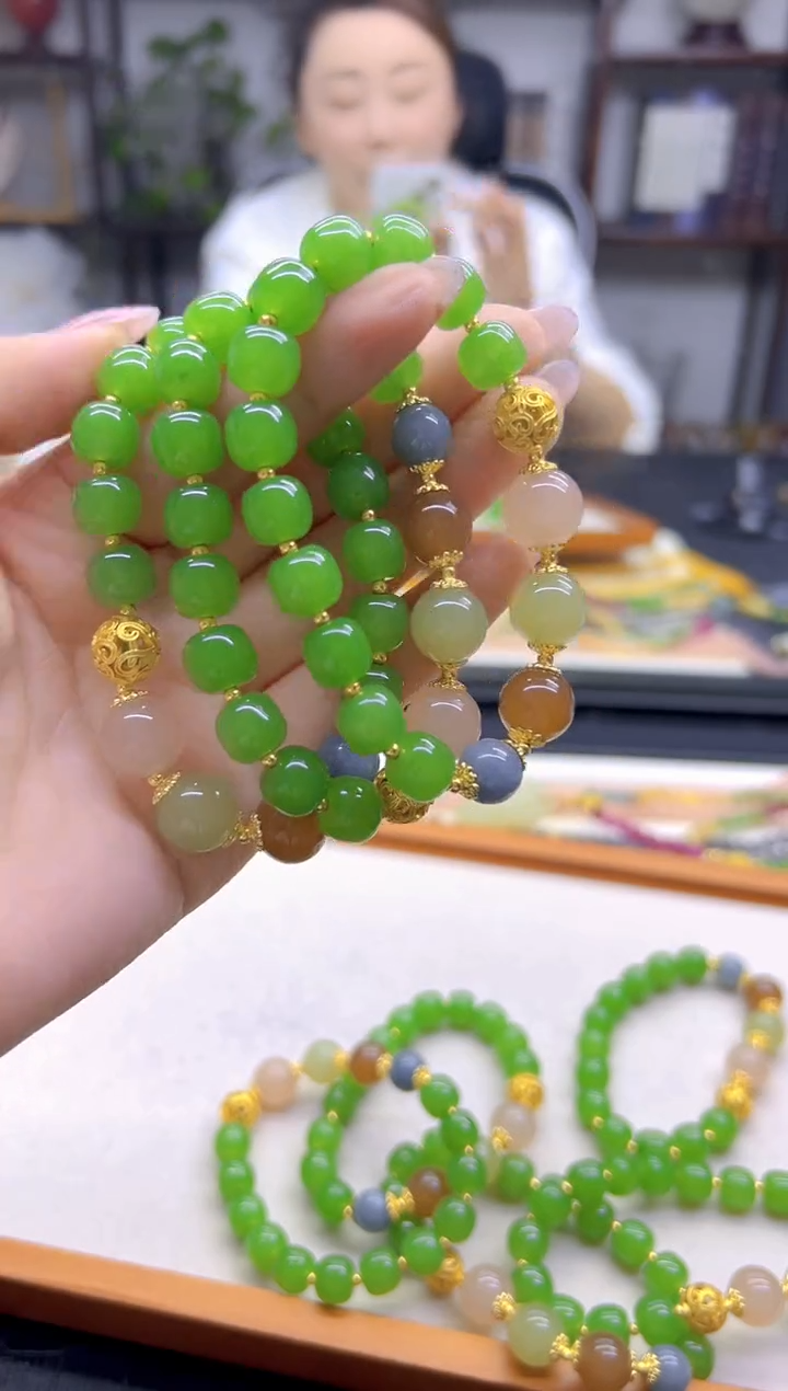 未镶嵌手链和田玉DIY款S954