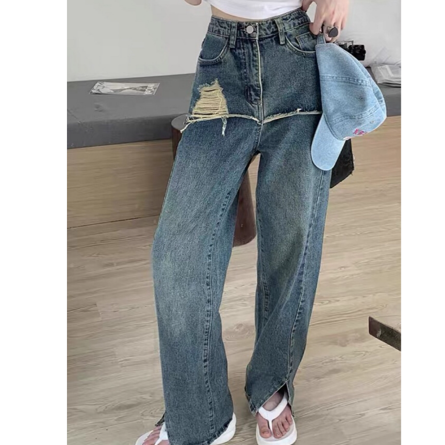 【南油玲姐】蓝色新款牛仔裤69902