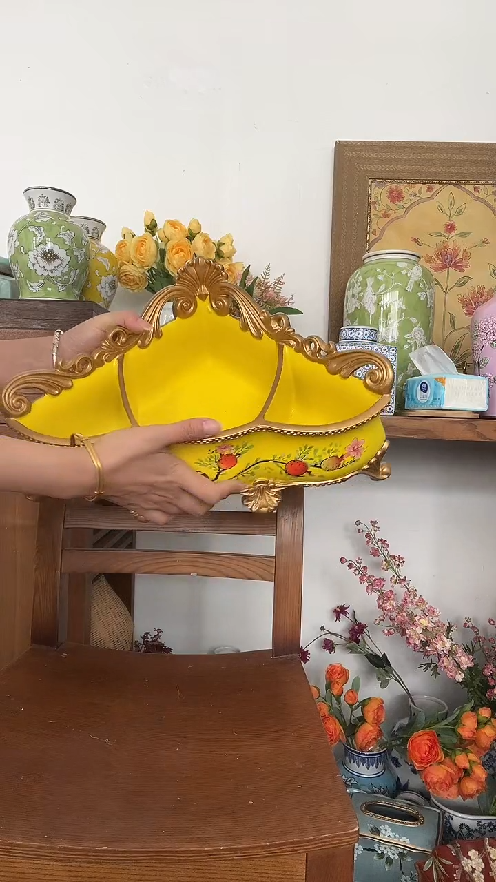 树脂直播福利 黄色收纳盒