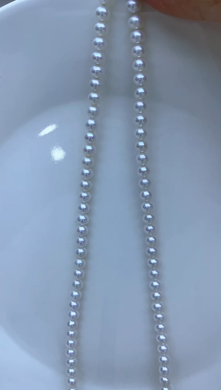 【闪购商品】淡水珍珠项链银S925镶嵌5-6