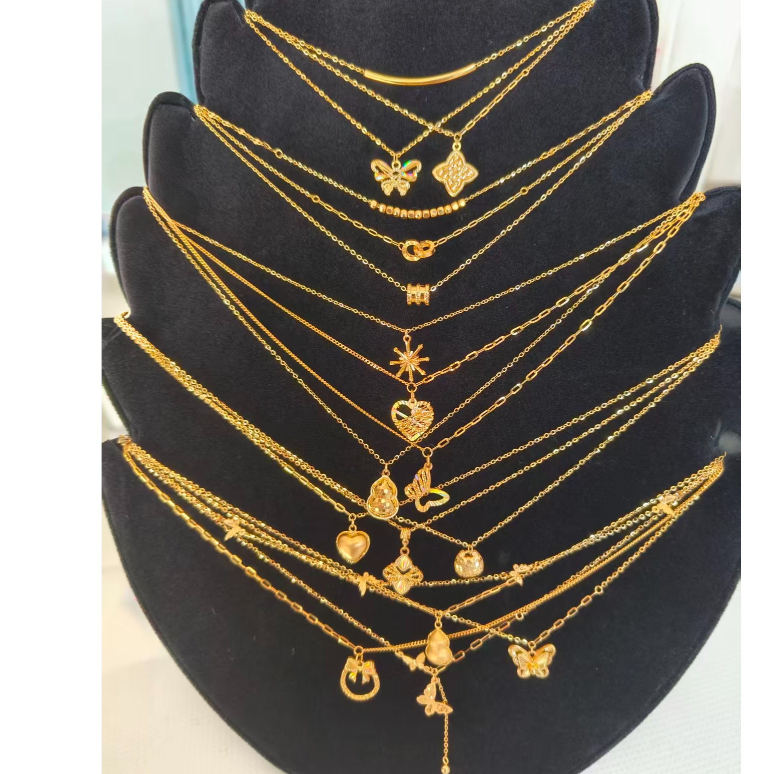 足金套链合集  真金 假一罚十 基地质检 多样性发货