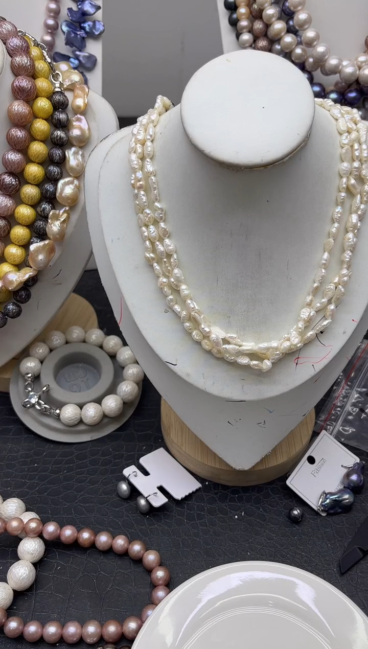 淡水珍珠钛钢颈饰1