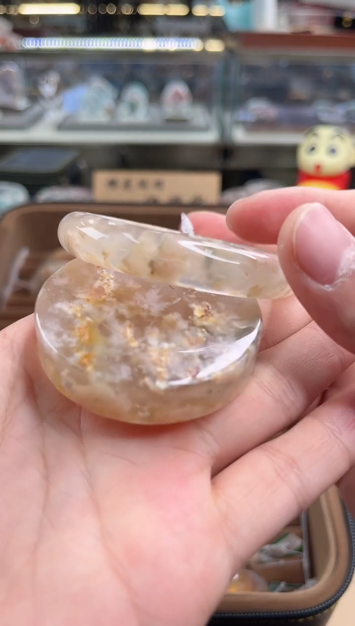 未镶嵌手镯石英质玉尘*丷圈口（赠品镯心）