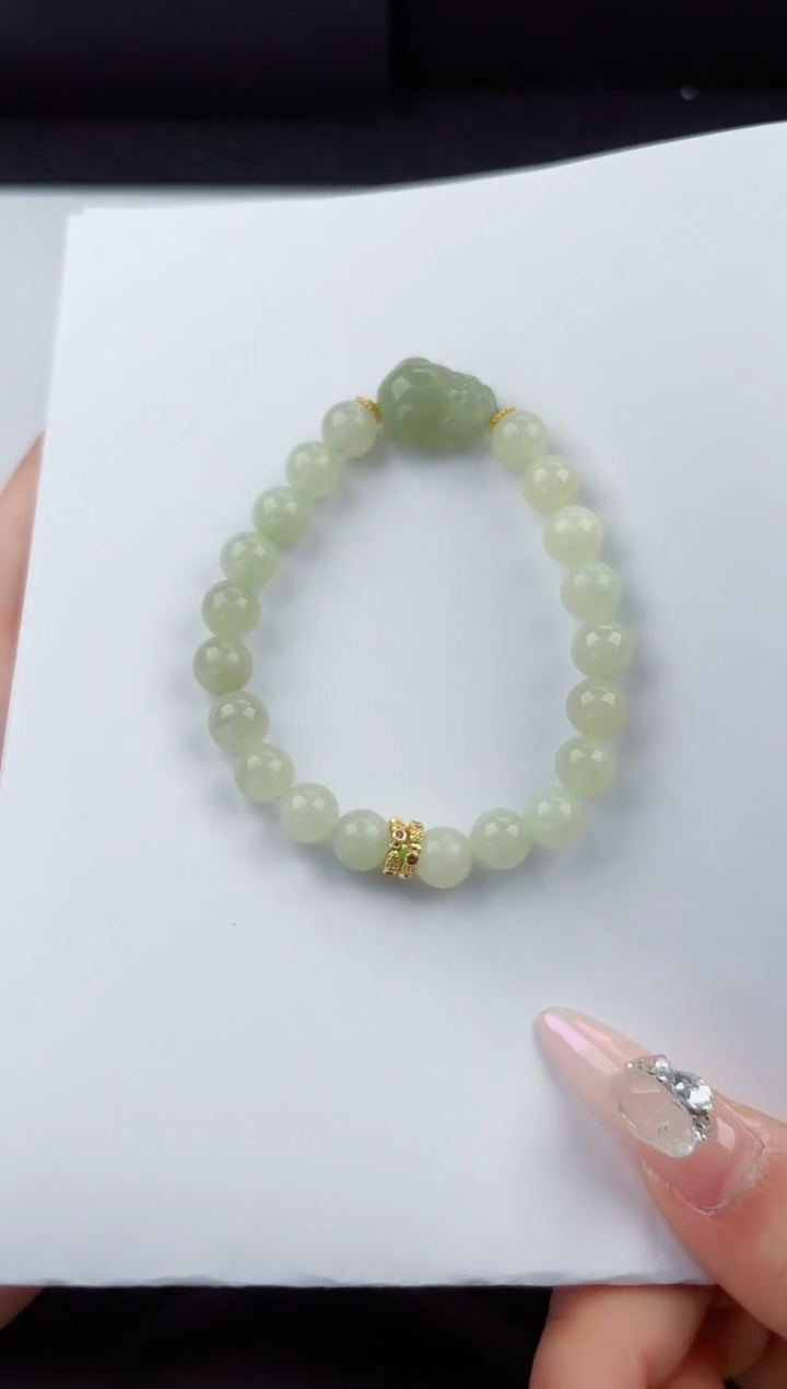 手串未镶嵌和田玉0333嗨购微色差T貔貅