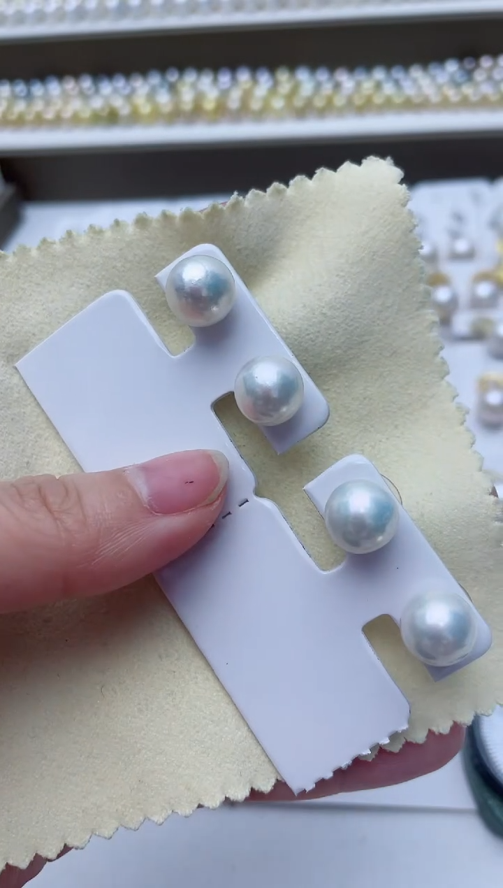 【闪购商品】淡水珍珠耳饰银S925镶嵌A42商品多样性发其一