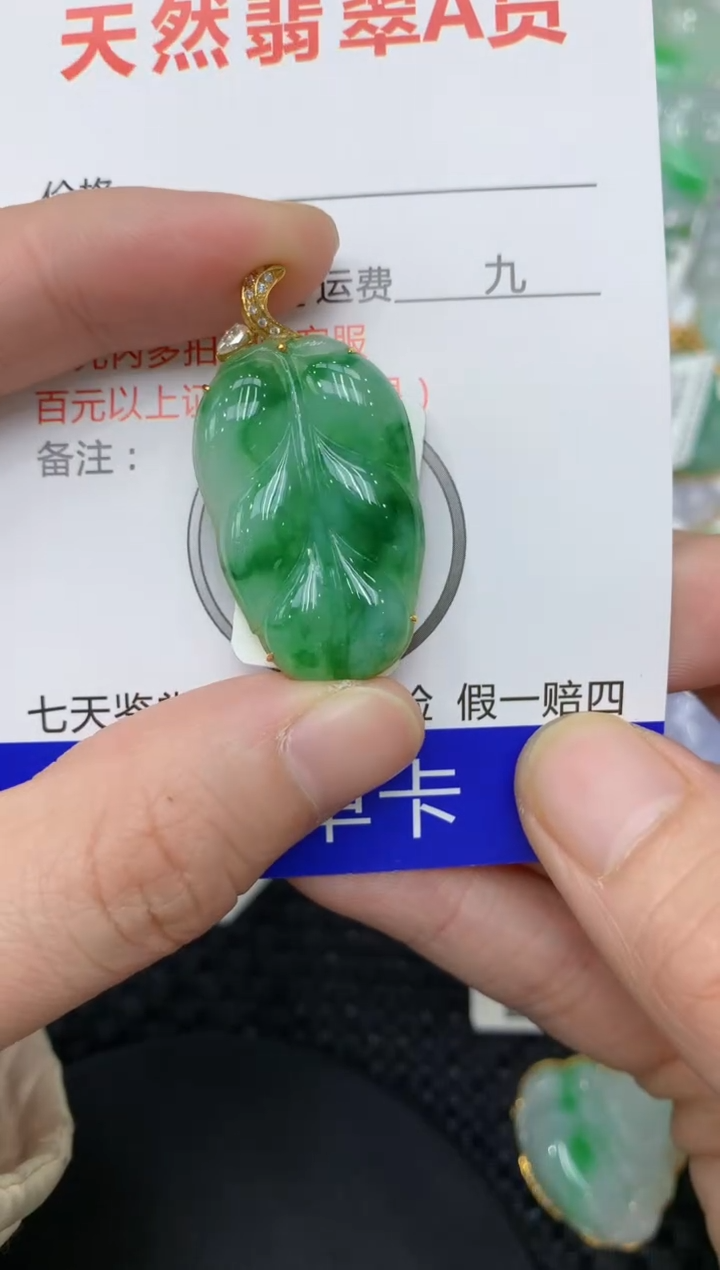 【闪购商品】翡翠颈饰18K金镶嵌11111111111
