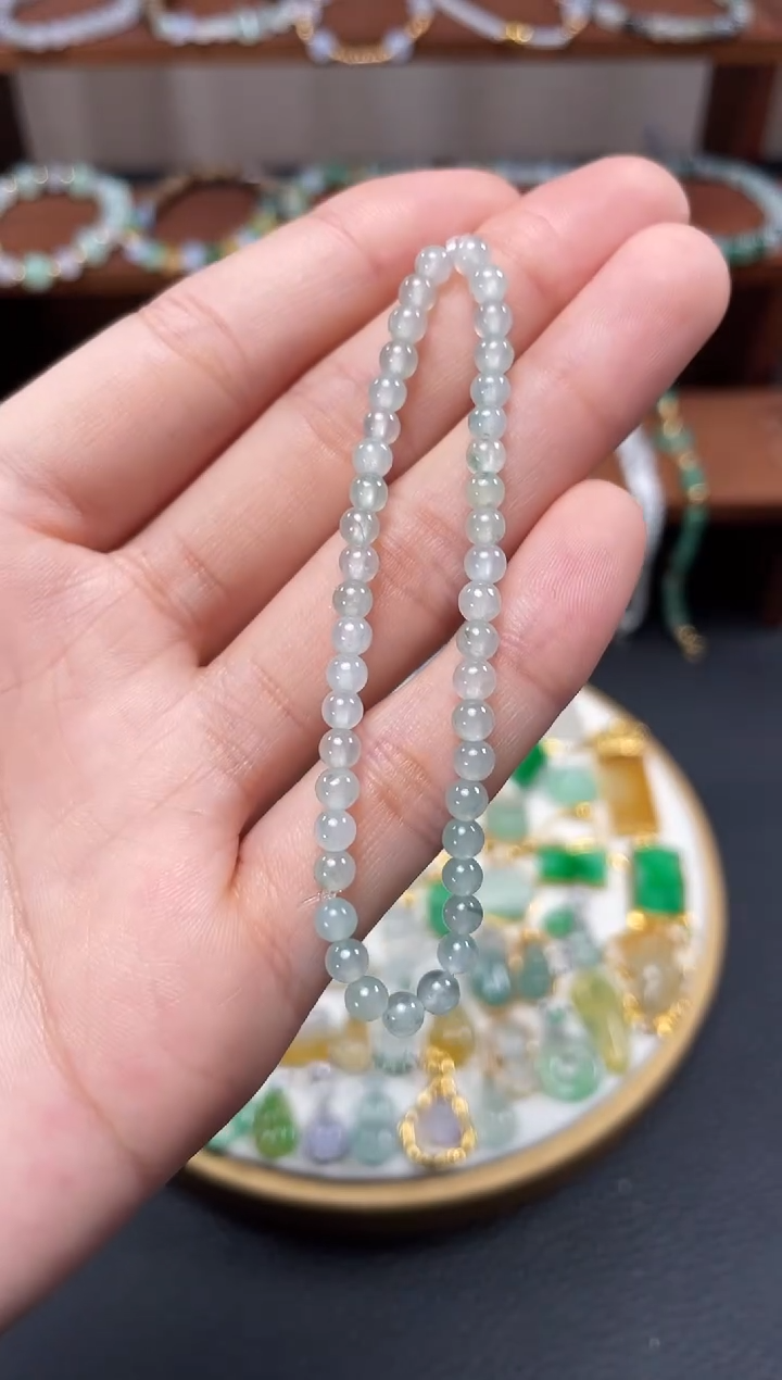 【闪购商品】翡翠套链未镶嵌一个   JK693