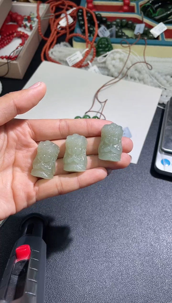 【闪购商品】和田玉吊坠(不含链)未镶嵌扎基拉姆双面工多样性发一